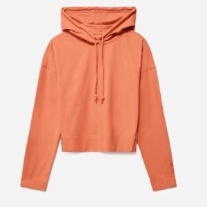 EVERLANE Retro Jersey Orange Hoodie Pullover Sweatshirt Workout XXS